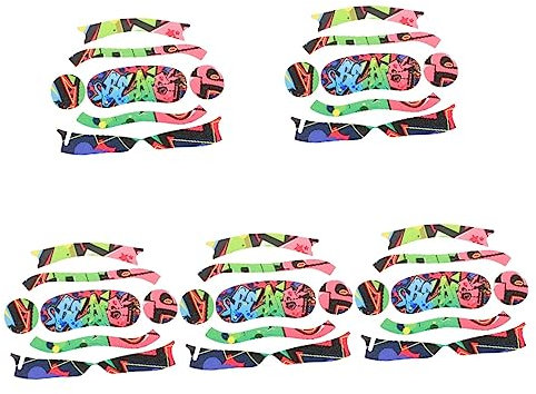 DELURA 5 Blatt Pico 4-Aufkleber, Brillenzubehör, Vr-Brillenaufkleber, Vr-Brillenversorgung, Vr-Headset-Haut, PVC, bunt, Vr-Headset-Schutzaufkleber, Schutzaufkleber for Vr-Brille, Vr 3D/827