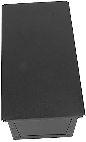 LIFKOME Black Loaf Pan with Sliding Cover Non-Stick Bread Bakeware for Home Baking Toast Mold Suitable for Kitchen Use Capacity Sturdy Design