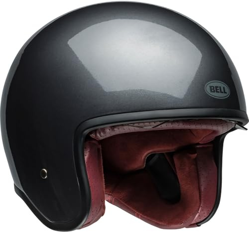 Bell TX-501 Solid ECE Helm – Tradition & Innovation: Moderne Features in klassischer Jethelm-Form, Farbe: Starship Grey, Größe: L | Getönt