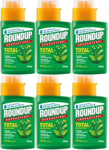 6 X 270ml Roundup®Unkrautfrei Total Konzentrat