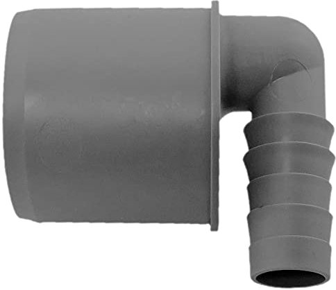 HT Rohr Schlauchwinkel Ø 18-21,7mm DN50 Außendurchmesser 50mm 5cm Abflussrohr System Abwasser Abfluss Leitung HTA Kunststoff PP grau