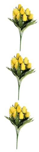 Alipis 3stücke Künstlicher Tulpenstrauß Für Zuhause Realistische Emulation Blumen Dekoration Für Hochzeiten Wohnzimmer Büro Vivid Elegante Farbe Hochwertige Kunstblumen