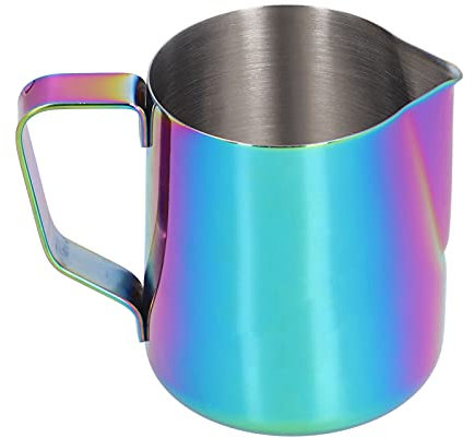 CHFYIJYHM Stainless Steel Milk Frothing Pitcher, Coffee Frothing Cup with Inner Scale Milk Frother Steamer Jug for Espressos Coffee Cappuccino Latte Art