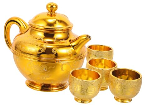 CONGARTENO Tazza Per Offerta d Acqua Del Buddha e Bollitore Realizzati in Pp Robusto Senza Sbavature Design Elegante Resistenti e Facili Da Pulire
