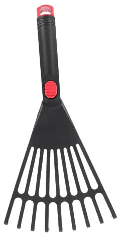CANIGHT Rastrillo De Jardín, Rastrillo De Mano De Plástico, Rastrillos para Césped, Rastrillo De Plástico Pequeño para Adultos, Rastrillo De Hojas De Jardín, Rastrillo De Hojas De Jardín,