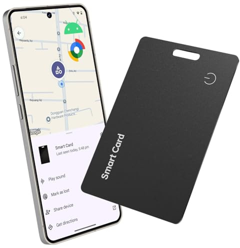 Reyke Slim Wallet Tracker Karte für Android – ultradünner Bluetooth Smart Tag, kabellos wiederaufladbar, IP68 wasserdicht für Geldbörse und Gepäck