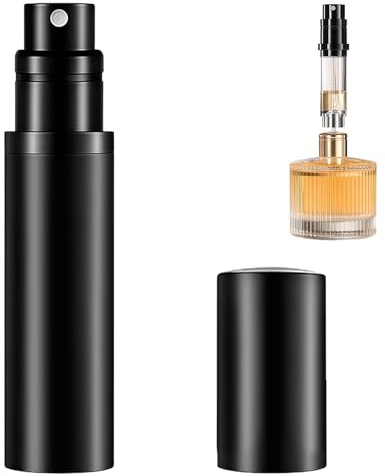 Arvoni Vaporisateur Parfum Rechargeable, 5mL Flacon Parfum Vide, Mini Flacon parfum Voyage, Atomiseur Anti-Fuite Portable avec Capuchon de Protection, pour Femmes et Hommes