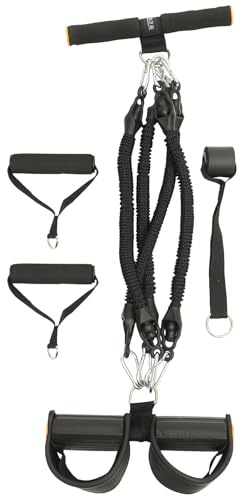 ifundom Cuerda Elástica Multifuncional para Ejercicio en Casa Pedal Resistente, Banda de Tracción para Entrenamiento de Bíceps, Tríceps y Abdomen, Equipo Fitness Interior sin Logo