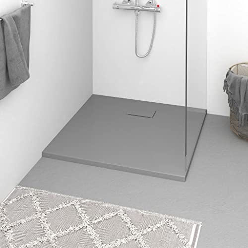 Nqyjm Piatto doccia SMC grigio 90 x 80 cm per bagno
