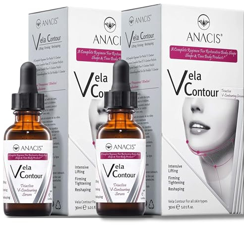 Advanced Neck Serum – V line Jawline - Fine Lines - Neck Wrinkles - Sagging Skin - Serum for Women and Men. Anacis (2 PACK)