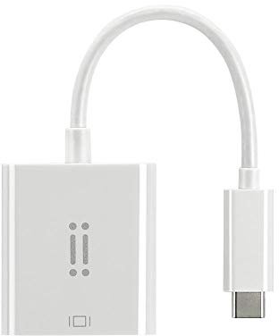 aiino - Adaptador USB-C A VGA - Longitud 15 cm, Compatible con MacBook, conexión con Dispositivos externos: TV, Monitor VGA, proyector - Blanco