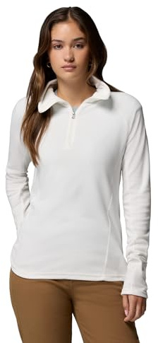Columbia Women's Glacial 4 Half Zip Fleece Pull Over, Sea Salt, Size L