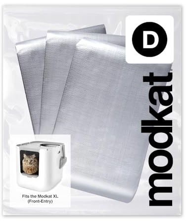 Modkat XL Front-Entry Katzentoilettenauskleidung (Type D) - 3 Pack | Langlebige, reiß- und auslaufsichere Auskleidung bleibt sicher an Ort und Stelle für eine individuelle Passform.