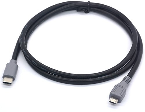 OpenII Câble USB C vers Micro USB C, Type C mâle vers Micro USB B mâle rallonge pour MacBook, Dell XPS 13 15, Chormebook Pixel, appareils Lenovo avec Port USB-C (1 mètre)