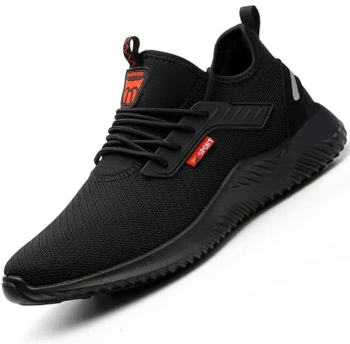 Safety Shoes for Men Women Lightweight Safety Work Shoes Work Trainers Men's Work & Utility Footwear Breathable Construction Industrial Sneakers Work Trainers Sport Sneakers