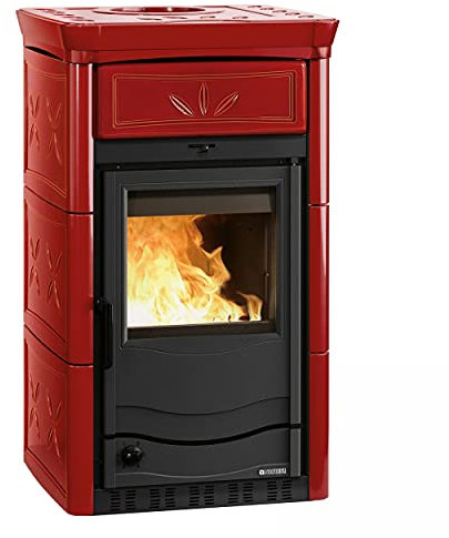 La Nordica 7117161 Termonicoletta EVO DSA 4.0 Wasserführender Kaminofen Bordeaux/A+