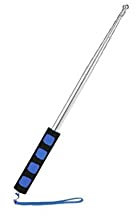 stormflag Edelstahl Fahnenmast Teleskopstange Fahnenmast für Lehrer, Klassenzimmer, Touristenführung, 2m (Blau)