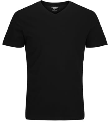 JACK & JONES Camisa Organic Basic SS con cuello en V para hombre