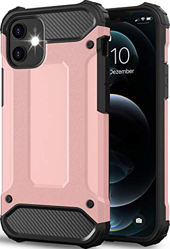 BYONDCASE Custodia per iPhone 12 Mini Rosa [Panzer Outdoor Case] Custodia iPhone 12 Mini Custodia rigida Ultra Slim Compatibile con iPhone 12 Mini Case