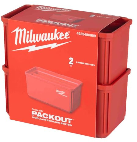 Milwaukee PACKOUT Container 10 x 20 cm Pack of 2