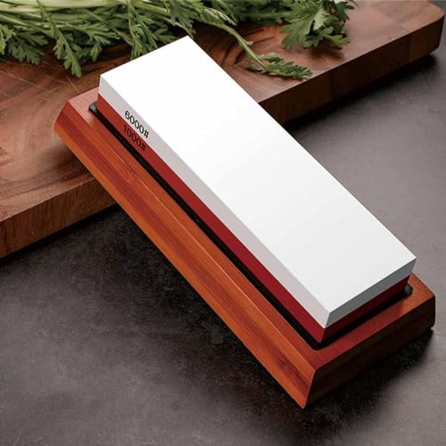Knife Sharpening Stone with Non-slip Base, Home Professional Cleaver Sharpener for Kitchen Knives, Scissor Sharpeners Slicing for Fruit Cutting Boning Knives (Color : Style A)