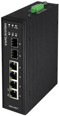 Switch industriale su guida DIN Gigabit Ethernet Switch industriale PoE Gigabit SFP uplink 2.5G 4/6 porte Switch industriale PoE uplink 2.5G, 2/4*1000M porte POE RJ45 + 2*2.5G SFP(JT-IPS402C-62TS)