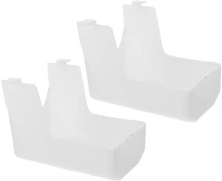 EXHUMKY 2pcs Sturdy Range Hood Light Cover Replacement Lampshade Air Vent Cover for Soffit Vents Ventilation