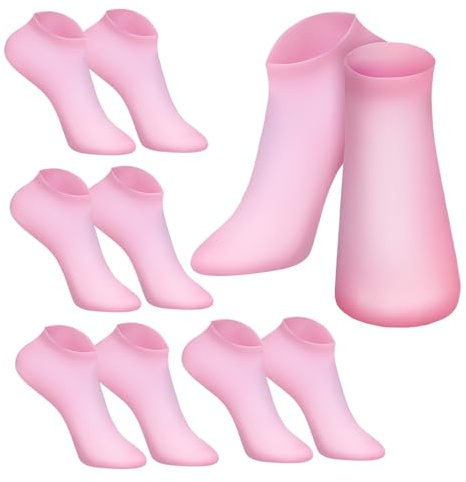 EXQUIMEUBLE 5paare Silikon-fußsocken Für Damen Feuchtigkeitsspendende Gel-socken Spa-socken Für Trockene Füße Wiederverwendbar Fußpflegezubehör