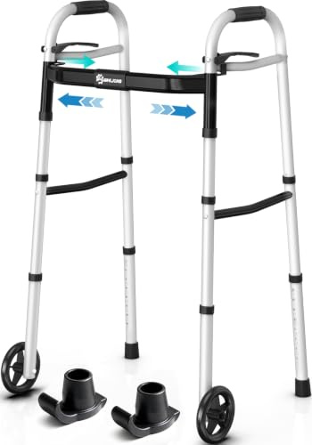 Zimmer Frame Narrow Folding Walking Frame for Seniors，Zimmer Walkers