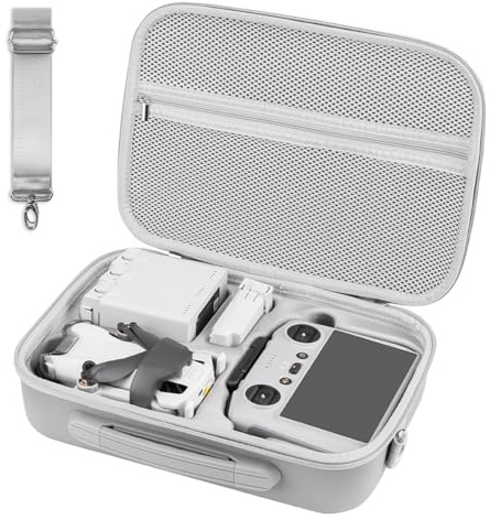 Puasok Tasche für DJI Mini 3/Mini3 Pro/Mini 4 Pro Fly More Combo Drohne Aufbewahrungstasche, Wasserdicht Reisetasche Tragetasche für DJI RC Controller und Anderem Zubehör, für Drohne Schutz