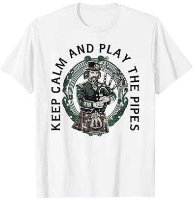 Cornemuseur Bagpipe-Instrument Écosse Bagpipe-Play Cornemuse T-Shirt
