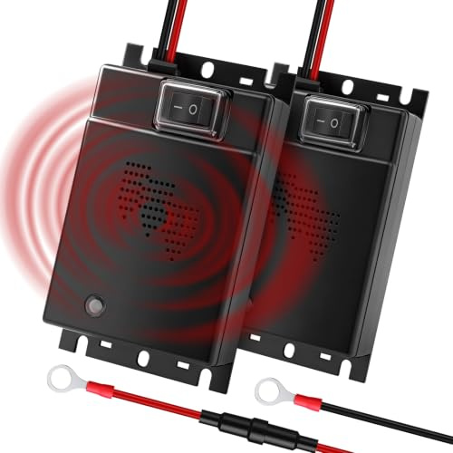 Liwogi Marderschreck Auto mit Ultraschall Marderabwehr für 12V Autobatterie | Maderschrecker Auto für KFZ Motorraum Langfristiger Marderschutz Marder Vertreiben