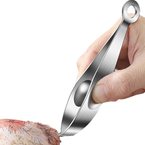 Fischgrätenpinzette – Pinzas de espina de pescado de acero inoxidable, punta de precisión, agarre ergonómico Edelstahl | Herramienta de deshuesado fácil para filetear mariscos cocina uso doméstico pro