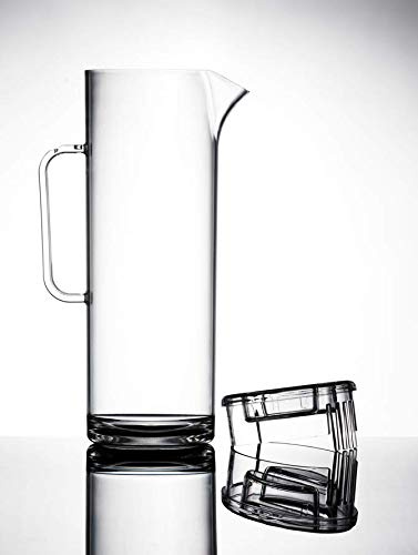 Virtually Unbreakable Polycarbonate Jugs Elite 1.7 Litre (3pint) Tall Jug Pack of 2