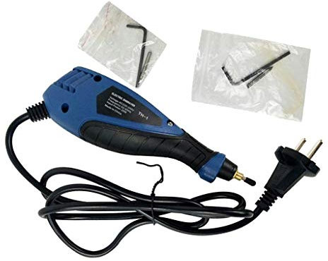 Backbayia - Kit de grabado giratorio eléctrico para amoladora de tuerca de sujeción, joyas, árbol amoladora taladro