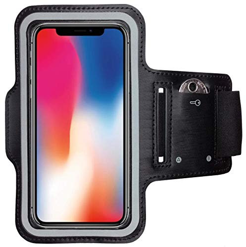 CoverKingz Brassard de Sport pour Apple iPhone X/XS Brassard pour Smartphone, Accessoire de Sport avec Poche - Accessoire Sport, Brassard téléphone Portable Noir