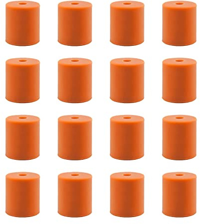 3DMAN Heatbed Silicone Leveling Column, Solid Bed Mounts 18mm(0.71inch) Stable Hotbed Tool Heat-Resistant Silicone Buffer for 3D Printers (16 PCS)