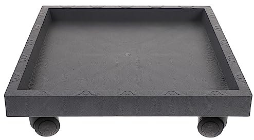 DOITOOL Rollbrett Plant 1Pc Outdoor Untersetzer Blumentopf Verdickt mit Harz Tey Patio Caster Werkzeug Quadratisch Beweglichen im Kreisförmige Ständer Blumenroller Eckig Pflanzenroller
