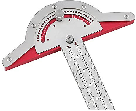YyDDs Woodworkers Edge Rule – Winkelmesser Winkelsucher Lineal mit Schloss mit 0-180 Grad – Edelstahl Genaue Präzisionswerkzeuge für Tischler, Holzarbeiter, Verarbeiter (Color : 20inch)