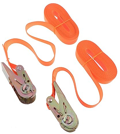 DOITOOL Tie Down Strap 1Pair Lashing Strap Tie Down Strap Cargo Tie-Down Strap Ratchet Strap Luggage Strap Multipurpose Luggage Belt Lashing Strap