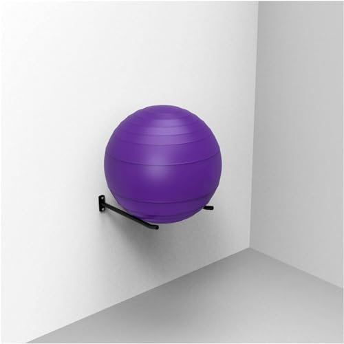 HACSYP Yoga-Ball-Aufbewahrung, Wandhalterung aus Metall, Yoga-Ball-Ausstellungsständer, Halter mit Montagezubehör, for gewerbliche Heim-Fitnessstudios