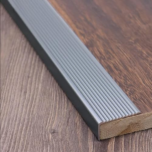 LIYI929GP Treppenkantenprofil Schwarz Weiß Gold, 90cm Kunststoff Eckenschutz AntiRutsch Treppenkante Kantenschutz, Breite 3x5cm 3x7cm 3x10cm Winkelprofil Treppenprofil Safetys Treppenschutzgitter