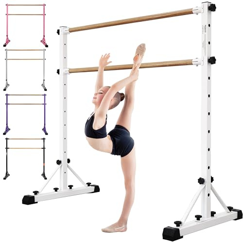 FC FUNCHEER Adjustable Ballet Barre,Portable Dance bar,Fitness Equipment for Dance & Balance Excercise,Super Sturdy for Balance Workout,Weight Limit 250 LBS
