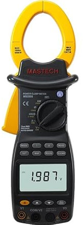 MGL MASTECH MS2203 MS2205 MS2225A Power meter Wattmeter 3-Phase professional High Sensitivity Clamp Meter Power Factor Correction USB True-RMS 4 Wire Tester(MS2205)