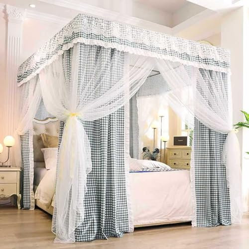 004,120 * 200cm, Betthimmel Mit 4 Eckpfosten Und Süßem Moskitonetz Für Mädchenbetten, Erwachsenenschlafzimmer, Kinderzimmer; Vorhangnetz Für Einzel-/Doppel-/Queensize-/Kingsize-Betten