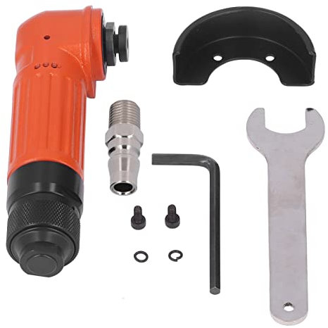 Amoladora Angular de Aire de 2 Pulgadas, 15000 RPM, Mini Amoladora Neumática Portátil de ángulo de Aire, Herramienta de Corte con Llave de 2 Piezas, Amoladora Angular Neumática