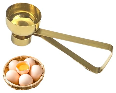 Tagliauova, tagliauova | Taglierina e ornamento per uova | Strumenti rapidi per biscotti, apriuova in acciaio inox che consente di risparmiare , rompiuova sicuro per cucinare, cuocere e h