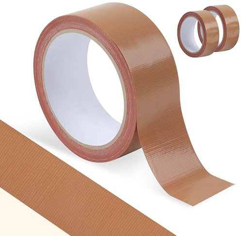 ztowoto 2 Rotoli Nastro Telato PVC, Premium Nastro Americano, Resistente All'Acqua Nastro Isolante Per Impieghi Gravosi, Duct Tape Per Uso Interno/Esterno (W: 5.5cm / L: 100 cm)