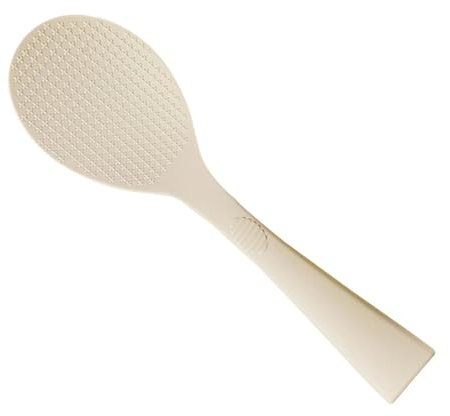 Cuchara para arroz grande con base autónoma – Espátula antiadherente para arrocera | Pala para servir arroz, cucharón flexible resistente al calor para uso doméstico y profesional