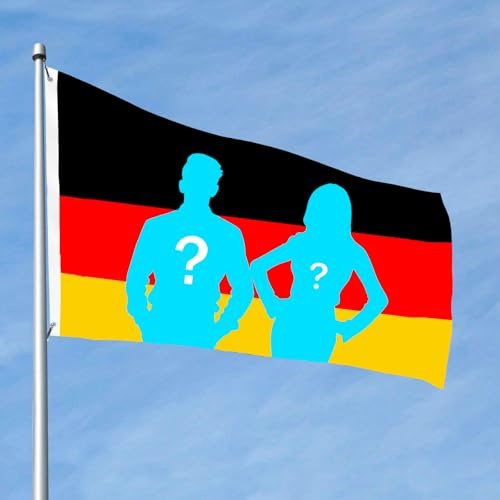 Deutschland Personalisierte Flagge, Gestalten Sie Ihre eigene Flagge mit Text/Foto/Logo für Festivals, Geburtstage, Partys und Wohnzimmers